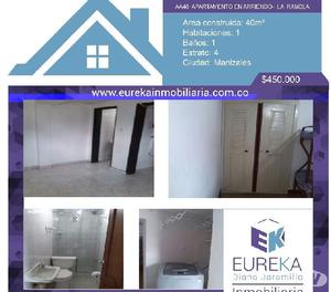 AA40 APARTAMENTO EN ARRIENDO - LA RAMBLA -$450.000.