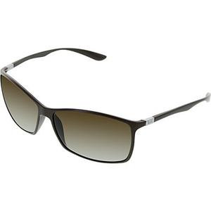 Gafas Ray-ban Men Black Matte/grey Sunglasses 62mm [brown,
