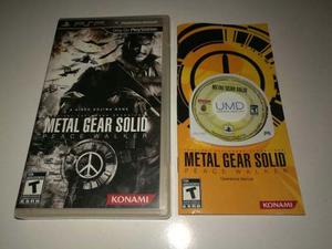 Metal Gear Peace Walker,psp,sony,psx,play 2,ps3,psvita,snes.