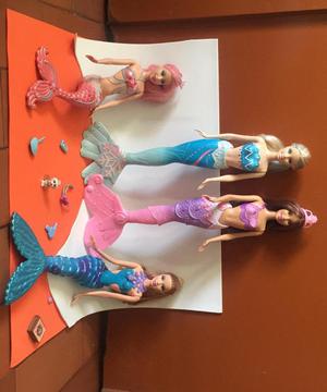 Muñecas Barbie Sirena