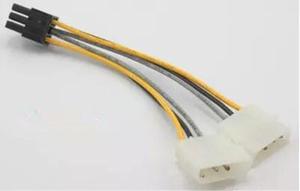 Cable Adaptador Molex 4 Pin A Pci-e 8 Pin Poder Convertidor