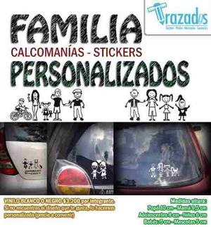 Calcomanías Familia! Stickers! Vinilos Personalizados!