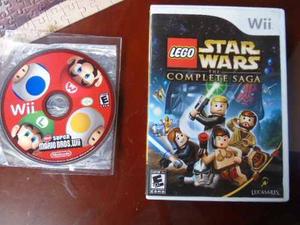 Juego Lego Star Wars The Complete Saga + Super Mario - Wii