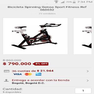 Vendo Bicicleta Estática Fitness - Barranquilla