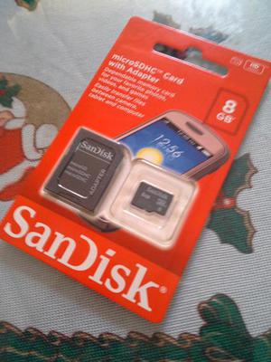 Sandisk Tarjeta Memoria Micro Sdhc 8gb Con Adaptador Sd