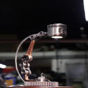 lampara pistón steampunk rustico estilo mecanico $250.000