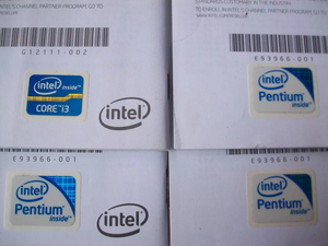 stickers procesadores intel