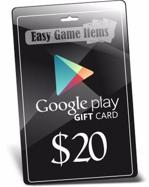 Gift Card Play Store 20 Usd