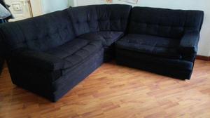 Hermoso sofa en L, Barato. 3 sillas independientes
