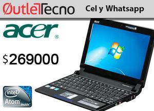 Portatil Acer One mini 532H Intel atom N450 64 BITS1GB DDR2