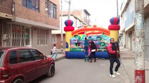 castillo inflable motor a gas