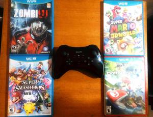 Juegos WiiU y Control Pro WiiU estado 9/10