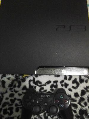 Ps 3 slim con un control y 2 juegos