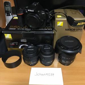 Camara Nikon D con 3 lentes