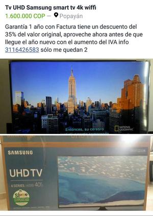 Tv 40 Uhd Smart Tv Samsung Nuevos Fra