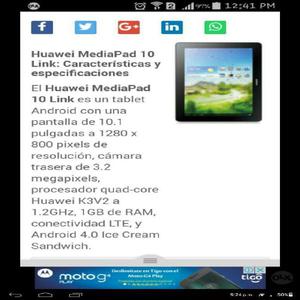 Hermosa Tablet Wuawei Media Pad 10 Link - Bucaramanga
