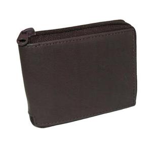 Paul & Taylor Mens Leather Con Cremallera Bifold Wallet,