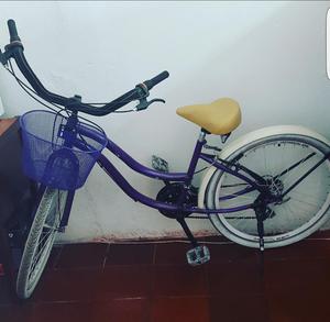 Bicicleta Morada Como Nueva
