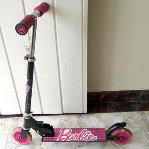 Patineta de Barbie, ajustable la altura, y Plegable -