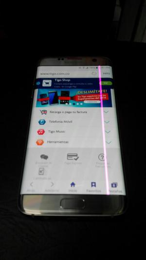 Samsung S7 EDGE línea en pantalla