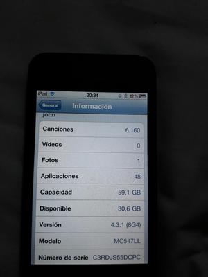 Vendo iPod Touch 4gen, 64 Gb