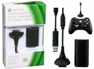 Control X Box 360 Inalambrico + Kit Carga & Juega Oferton