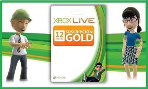 Suscripción Global Membresía Xbox Live Gold 12 Meses - 1