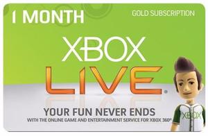 Xbox Live Gold 1 Mese Xbox One_360