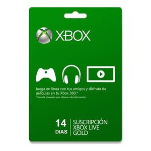 Xbox Live Gold 14 Días, Todas Las Regiones