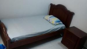 cama de madera 190 x 100 cm