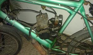 Bicicleta con Motor a Gasolina