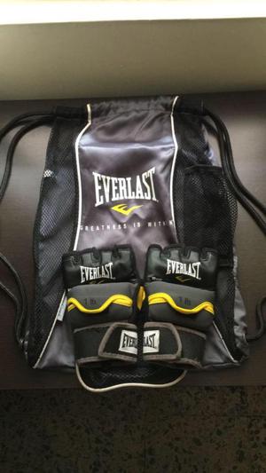 COMBO Guantes con Tula EVERLAST perfectos para gym