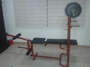 Gimnasio juego de pesas