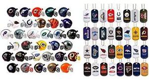 Mini Nfl Cascos De Fútbol Y Placas De Identificación De Si