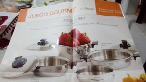 Vendo Juego Chef en Acero Inocidable