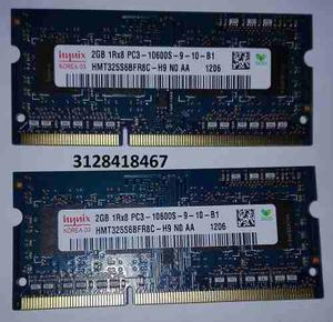 Memoria Ddr3 4gb (2x2gb)  Mhz Macbook Pro Original