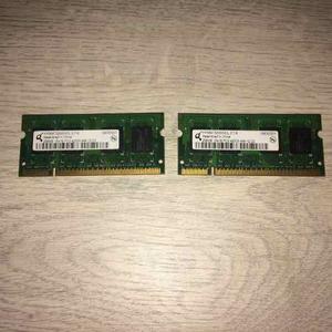 Memoria Ram Ddr2 Para Portátiles De 512 Y 256 Mb X2