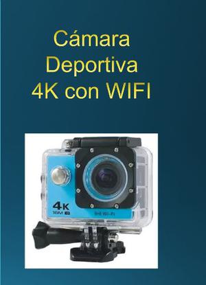 Camara Deportiva 4k Ultra Hd Con Wifi