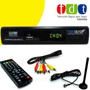Decodificador Tdt Teksilver Receptor Tv Digital + Antena