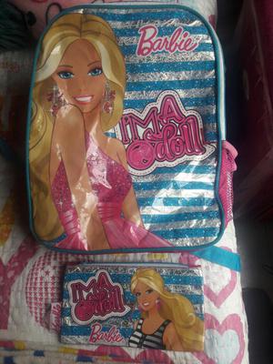 Maleta Morral Barbie con Cartuchera