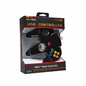 Control N64 Nintendo 64 Usb Marca Cirka Negro Envio Gratis