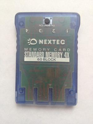 Memory Card Nextec Play Station 1 Ps 1 4x 60 Bloques