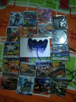 Play Station 2 Slim.unico Dueño.19 Pelic