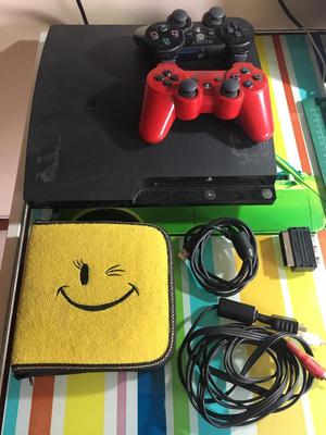 Ps3 Slim, 2 Controles, 15 Juegos Fisicos