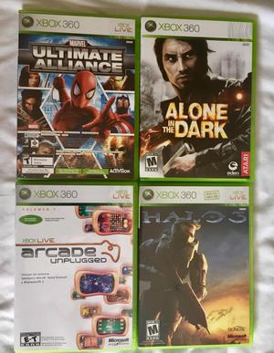 Xbox 360 Lote de 4 juegos originales en excelente estado!