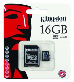 Memoria Micro Sd 16gb Kingston Adaptador Usb Gratis
