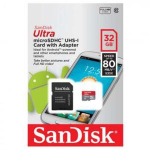 Memoria Micro Sd Sandisk 32 Gb Clase mb/s