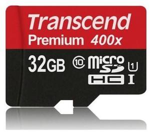 Memoria Micro Sd Transcend Premium 400x 32 Gb Sdhc Uhs-i Cla