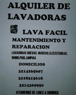 Alquiler Reparación de Lavadoras - Bogotá