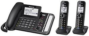 Telefono Panasonic Kx-tgb 2 Lineas Negro